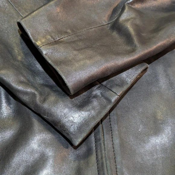 Vintage LNR Genuine Leather Jacket Gorgeous Supple Size Small Petite Y2K - Picture 10 of 11